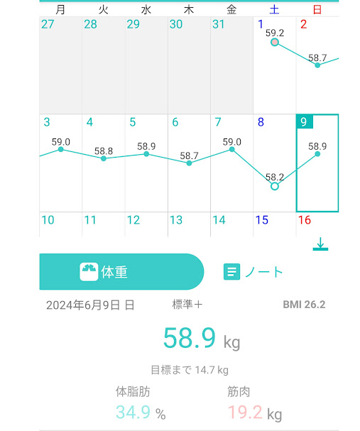 9日目測定結果